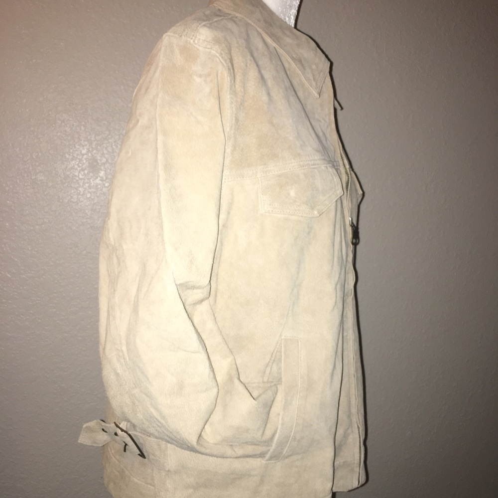 Denim&Co suede fully lined jacket